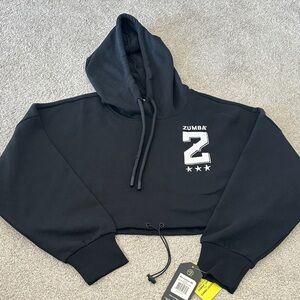 Zumba Fitness Black Cropped Hoodie